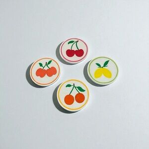 4 Handmade Fruit Coasters